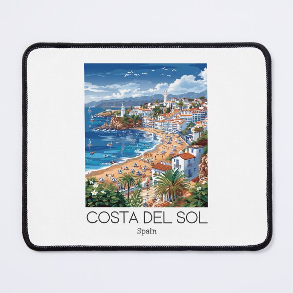 Item preview, A Vintage Travel Art of Costa del Sol - Spain  designed and sold by GoodOldVintage.