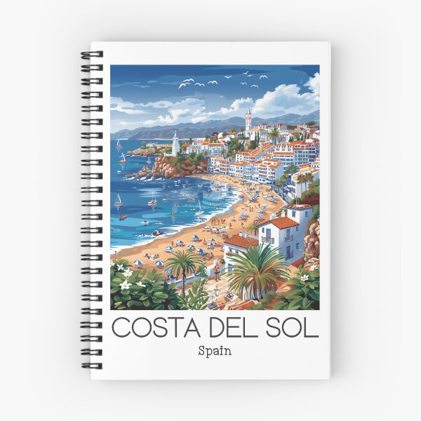Item preview, A Vintage Travel Art of Costa del Sol - Spain  designed and sold by GoodOldVintage.