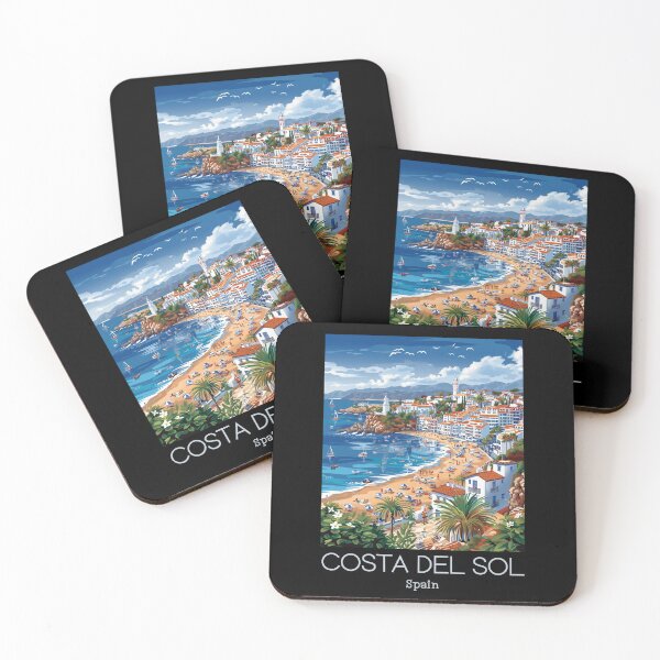 Item preview, A Vintage Travel Art of Costa del Sol - Spain  designed and sold by GoodOldVintage.