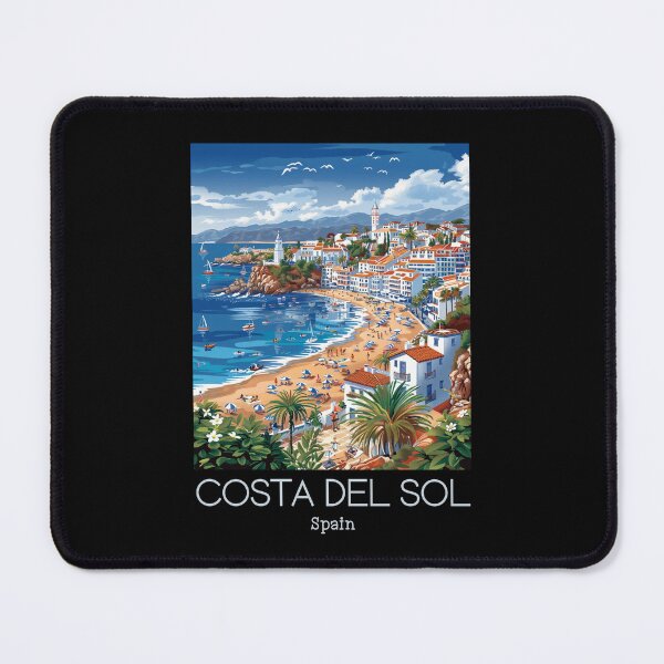 Item preview, A Vintage Travel Art of Costa del Sol - Spain  designed and sold by GoodOldVintage.
