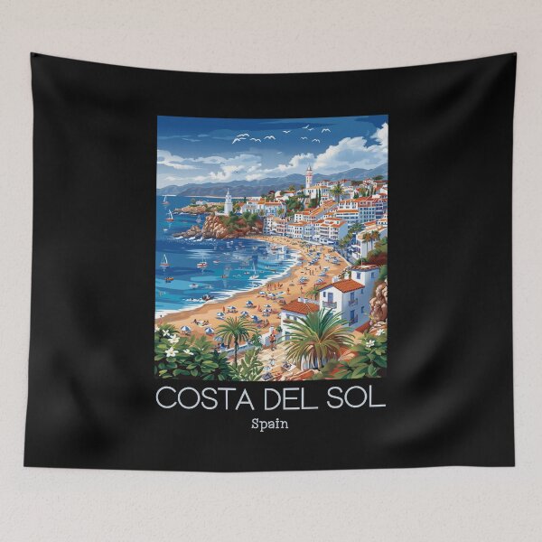 Item preview, A Vintage Travel Art of Costa del Sol - Spain  designed and sold by GoodOldVintage.