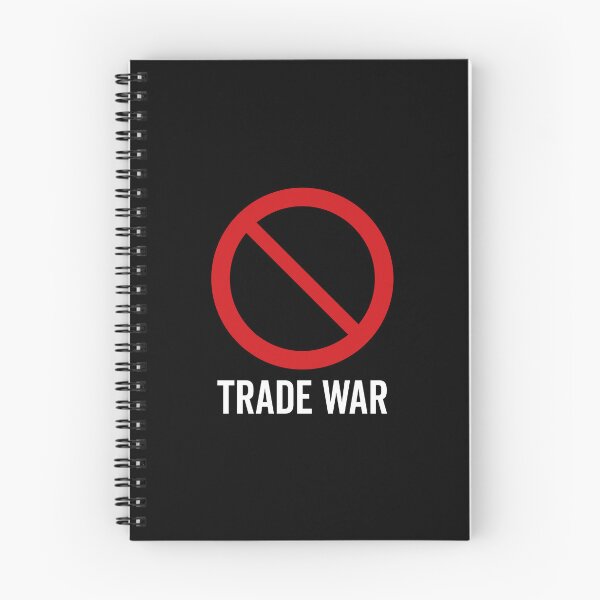 Item preview, NO Trade War / Anti-Trade War Symbol / Against Tariffs V2 (On Black) designed and sold by STUDIO-72.