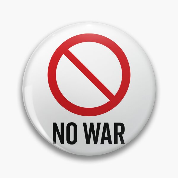 Item preview, NO War / Anti War Symbol / Against War V2 (On White) designed and sold by STUDIO-72.