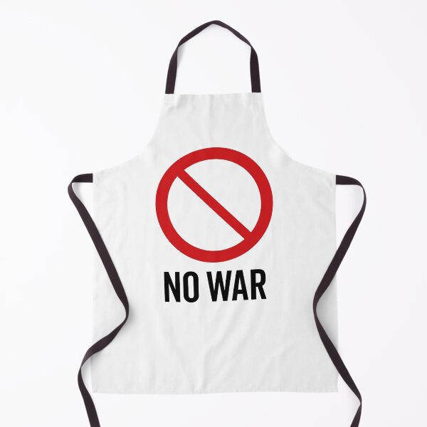 Item preview, NO War / Anti War Symbol / Against War V2 (On White) designed and sold by STUDIO-72.
