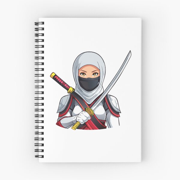 Item preview, Portrait women warrior ninja - assassin - with a black mask on his face covering his face designed and sold by Danler.