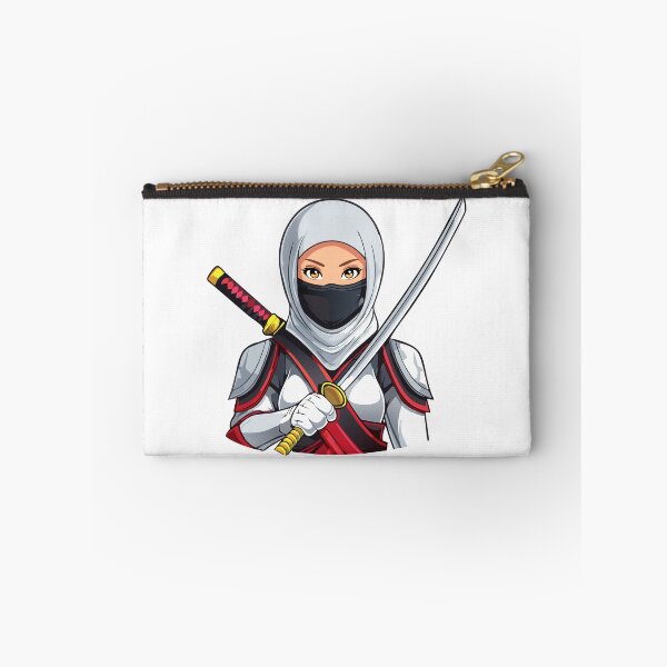 Item preview, Portrait women warrior ninja - assassin - with a black mask on his face covering his face designed and sold by Danler.