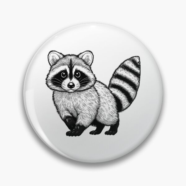 Item preview, Detailed Raccoon Sketch Illustration designed and sold by NTGUILTY.
