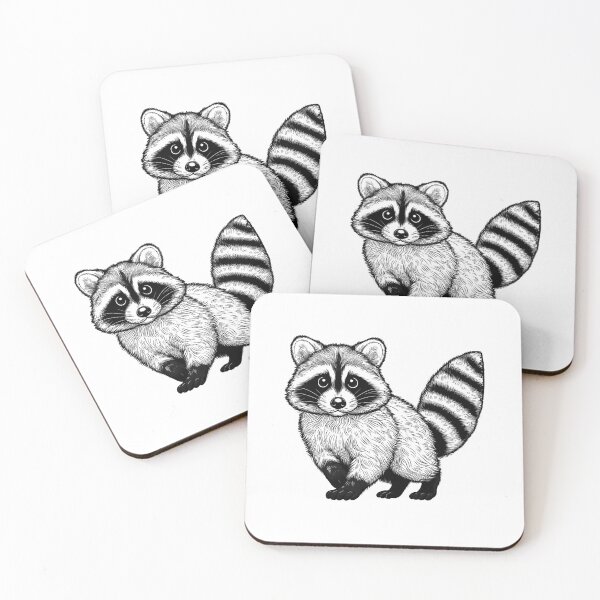 Item preview, Detailed Raccoon Sketch Illustration designed and sold by NTGUILTY.