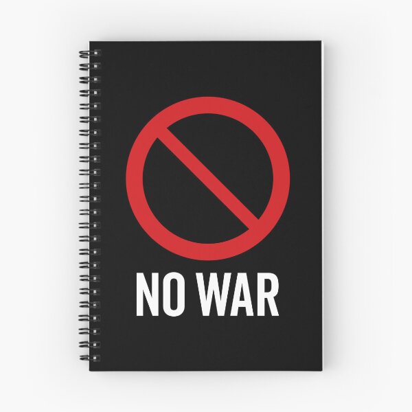 Item preview, NO War / Anti War Symbol / Against War V2 (On Black) designed and sold by STUDIO-72.