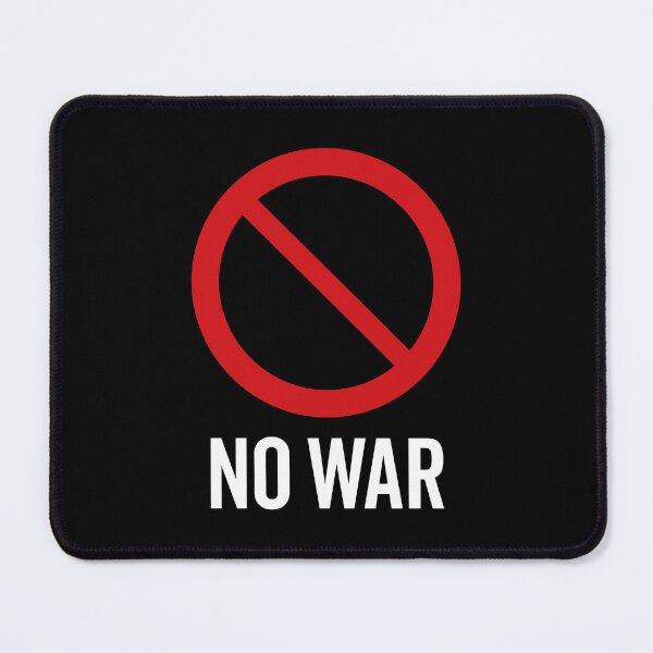 Item preview, NO War / Anti War Symbol / Against War V2 (On Black) designed and sold by STUDIO-72.