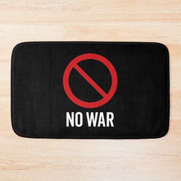 Item preview, NO War / Anti War Symbol / Against War V2 (On Black) designed and sold by STUDIO-72.