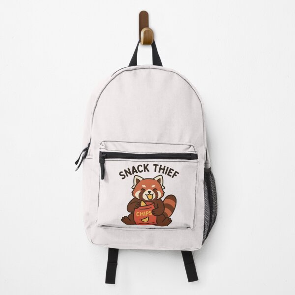 Item preview, Snack Thief – Happy Red Panda with Chips designed and sold by ALITOPRINCE.