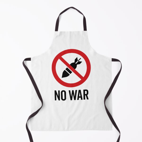 Item preview, NO War / Anti War Symbol / Against War V3 (On White) designed and sold by STUDIO-72.
