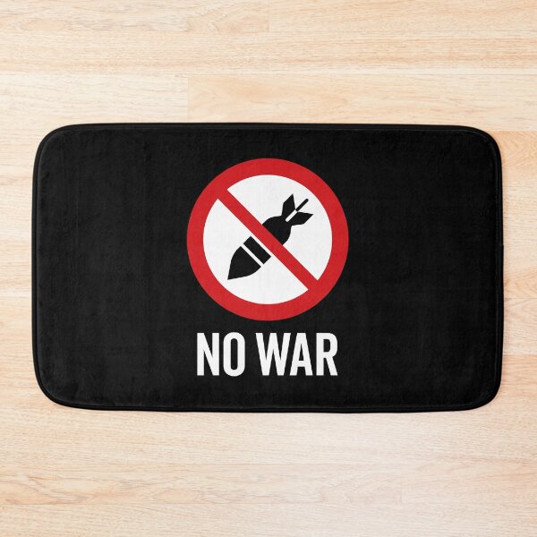 Item preview, NO War / Anti War Symbol / Against War V3 (On Black) designed and sold by STUDIO-72.