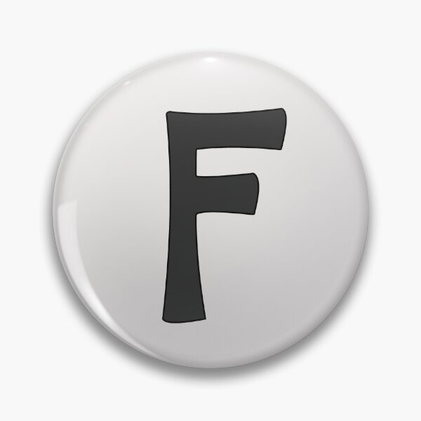 Item preview, letter f black designed and sold by ZiphGames.