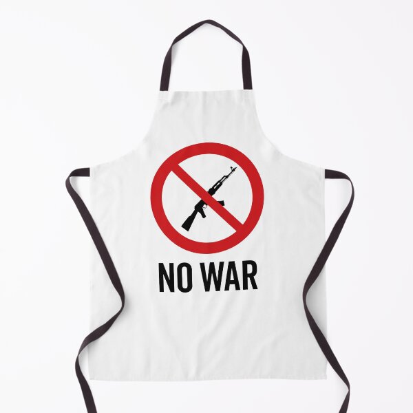 Item preview, NO War / Anti War Symbol / Against War V4 (On White) designed and sold by STUDIO-72.