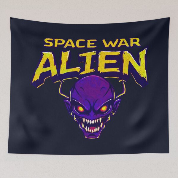 Item preview, Space War: ALIEN – Retro Horror Invader Art designed and sold by SteadyRolling.