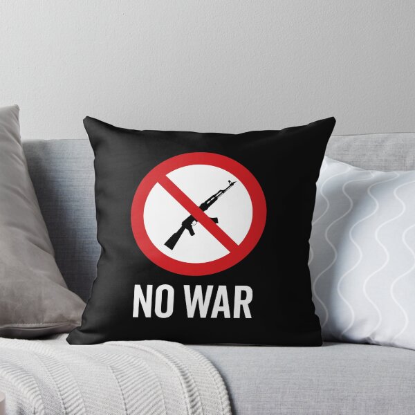 Item preview, NO War / Anti War Symbol / Against War V4 (On Black) designed and sold by STUDIO-72.