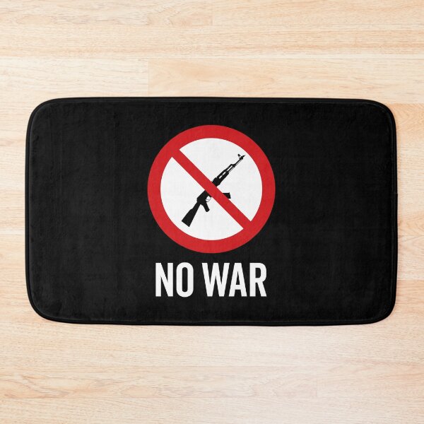 Item preview, NO War / Anti War Symbol / Against War V4 (On Black) designed and sold by STUDIO-72.
