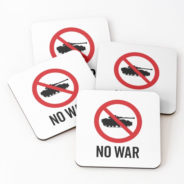 Item preview, NO War / Anti War Symbol / Against War V5 (On White) designed and sold by STUDIO-72.