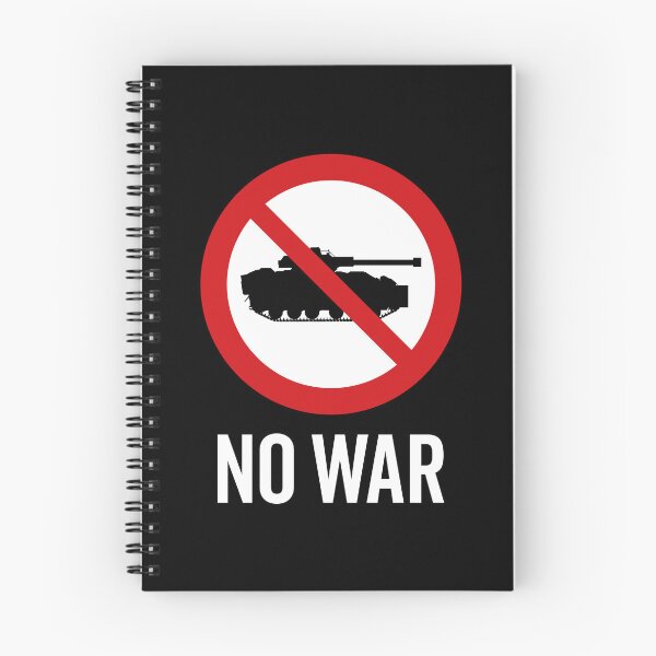 Item preview, NO War / Anti War Symbol / Against War V5 (On Black) designed and sold by STUDIO-72.