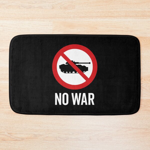 Item preview, NO War / Anti War Symbol / Against War V5 (On Black) designed and sold by STUDIO-72.