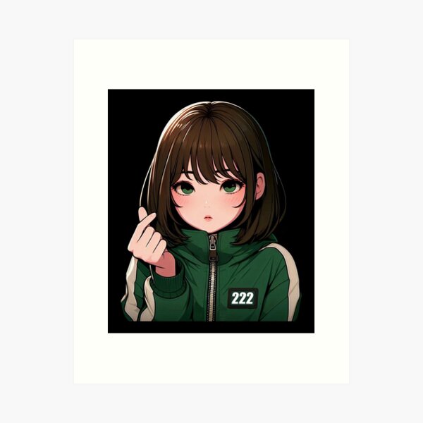 Item preview, Squid Game 2 Player 222 Kim Jun-hee Korean Finger Heart designed and sold by plushism.