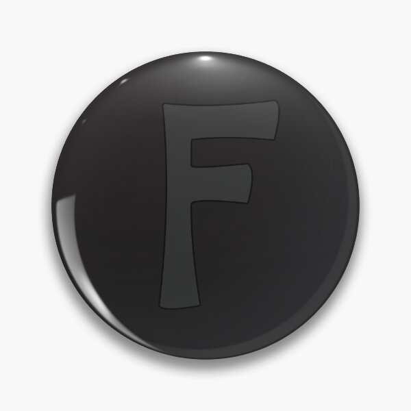Item preview, letter f black designed and sold by ZiphGames.