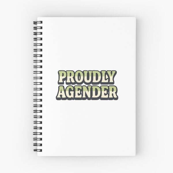 Item preview, Proudly Agender Green & Cream Text Design designed and sold by Haus Of Sin.