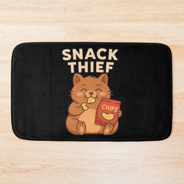 Item preview, Snack Thief – Happy Hamster with Chips designed and sold by ALITOPRINCE.