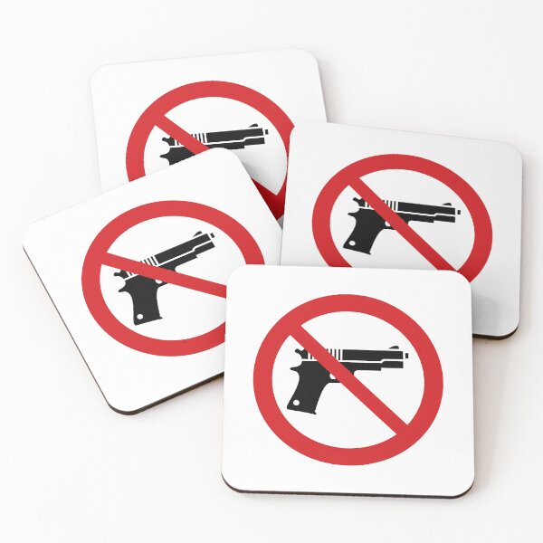 Item preview, No Guns / No Weapons Symbol / No Firearms Sign (On White) designed and sold by STUDIO-72.