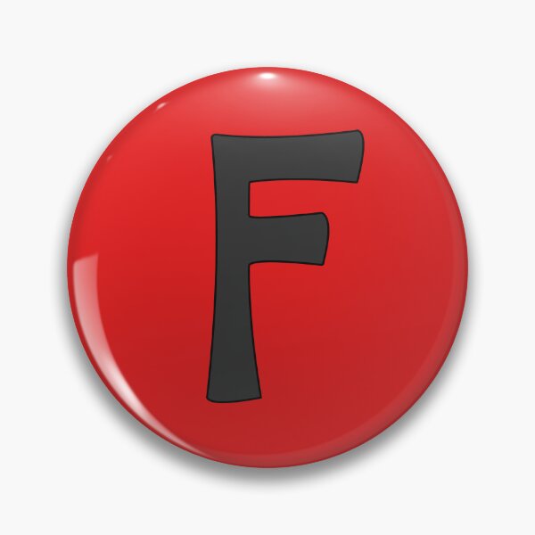 Item preview, letter f black designed and sold by ZiphGames.