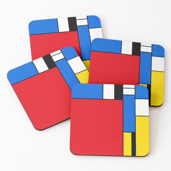 Item preview, Mondrian Style Abstract – Red, Blue and Yellow Composition designed and sold by Keston Studios.