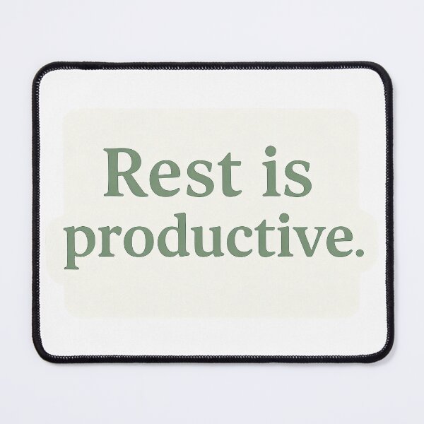 Item preview, Rest is Productive – Soft Self-Care Reminder Sticker designed and sold by TheMxPhoenix.