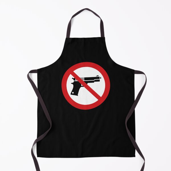 Item preview, No Guns / No Weapons Symbol / No Firearms Sign (On Black) designed and sold by STUDIO-72.