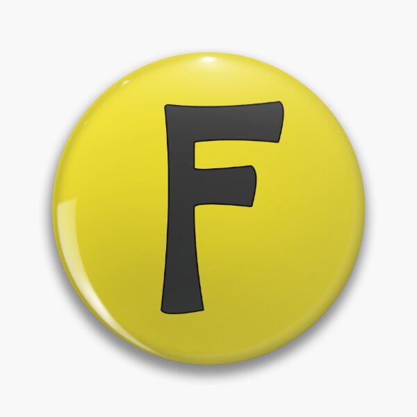 Item preview, letter f black designed and sold by ZiphGames.