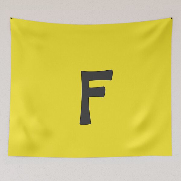 Item preview, letter f black designed and sold by ZiphGames.