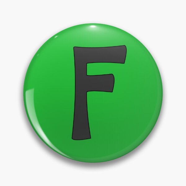 Item preview, letter f black designed and sold by ZiphGames.