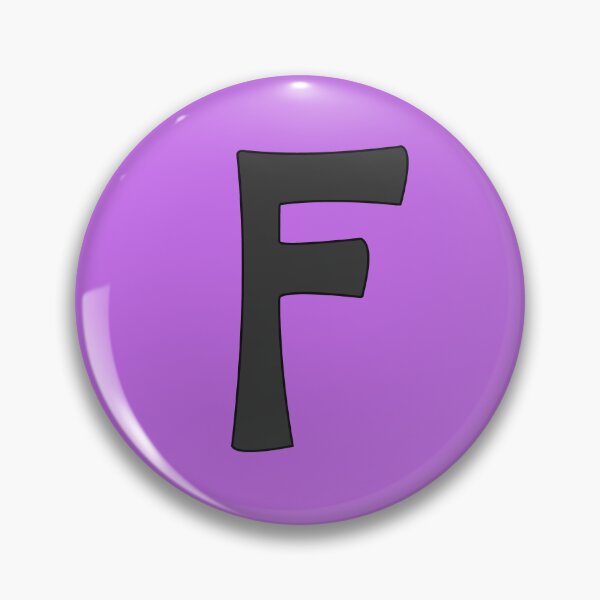 Item preview, letter f black designed and sold by ZiphGames.