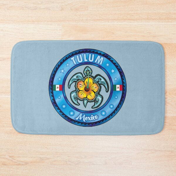 Item preview, Tulum Mexico sea turtle hibiscus designed and sold by studioss76.