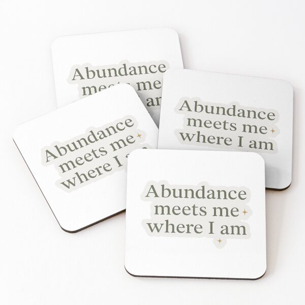 Item preview, Abundance Meets Me – Calm Receiving Affirmation Sticker designed and sold by TheMxPhoenix.