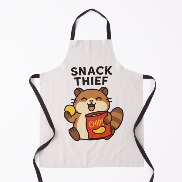 Item preview, Snack Thief – Joyful Hamster with Chips designed and sold by ALITOPRINCE.