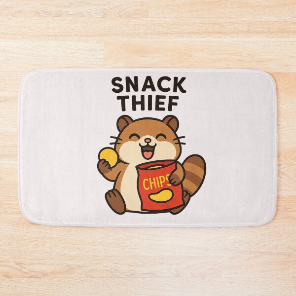 Item preview, Snack Thief – Joyful Hamster with Chips designed and sold by ALITOPRINCE.