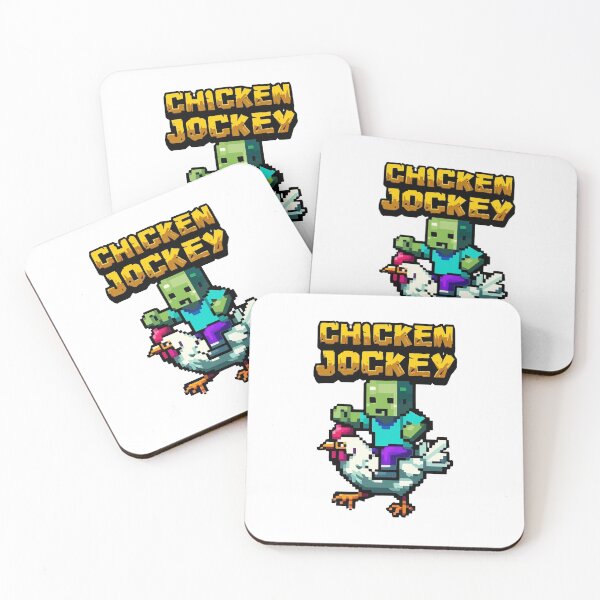 Item preview, Pixel Zombie Chicken Jockey designed and sold by ArtHavenDesign.