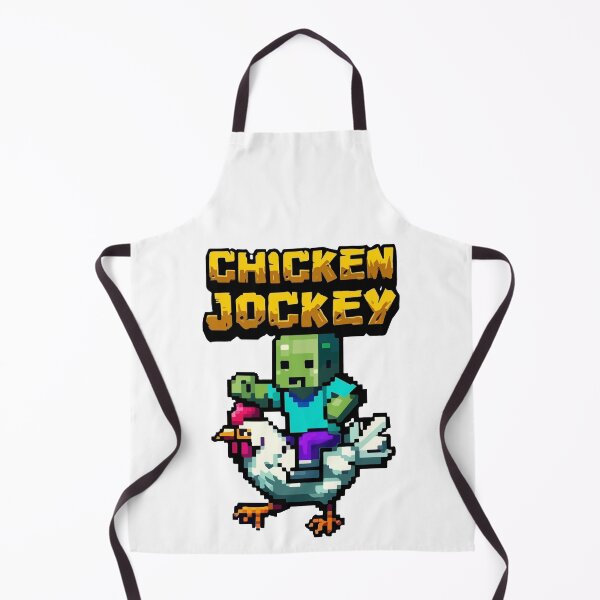 Aperçu de l'œuvre Pixel Zombie Chicken Jockey créée et vendue par ArtHavenDesign.