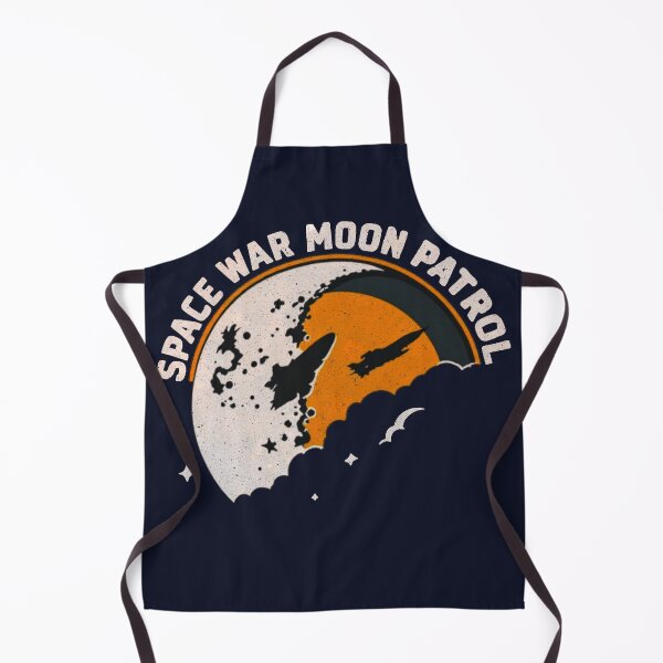 Item preview, Space War: Moon Patrol – Retro Lunar Mission Badge designed and sold by SteadyRolling.