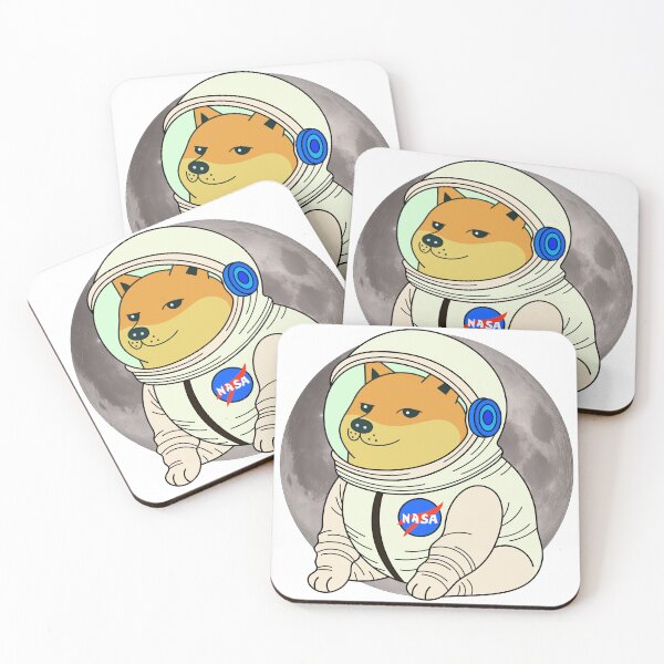 Item preview, Beautiful full moon / blood moon / Cheems astronaut meme designed and sold by DibujandoPorfa.