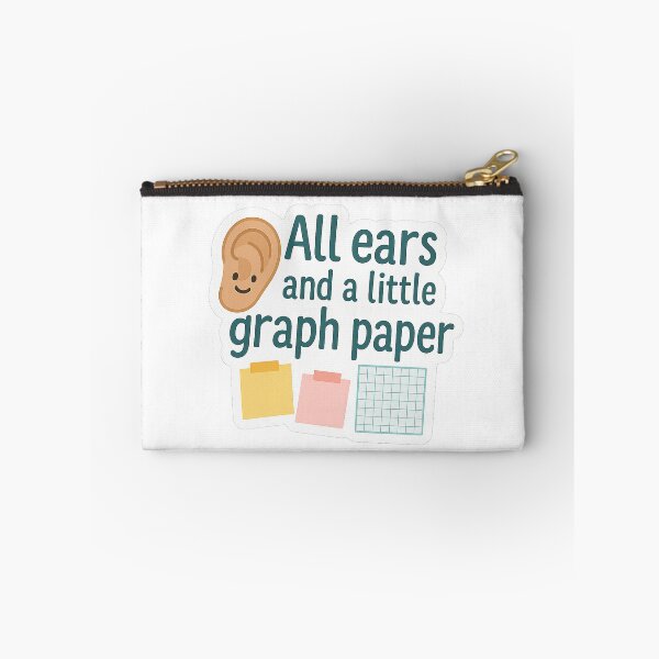 Item preview, All Ears and a Little Graph Paper – Teacher Life Sticker designed and sold by Lynzirapp.