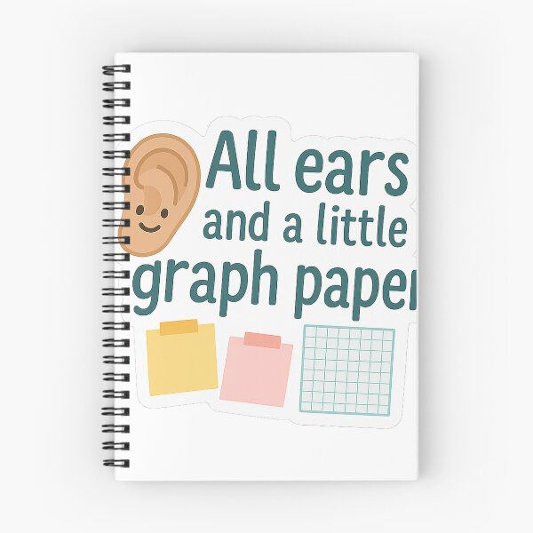Item preview, All Ears and a Little Graph Paper – Teacher Life Sticker designed and sold by Lynzirapp.