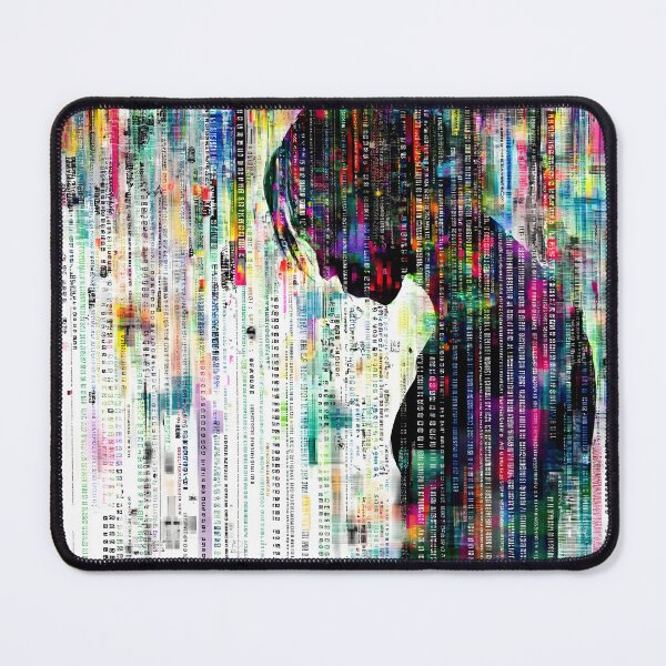 Item preview, Colorful Digital Matrix with Human Silhouette Art designed and sold by Chroma Myst.